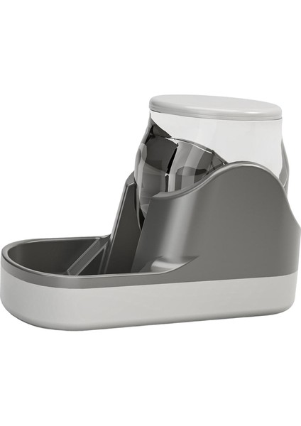 Şişe Asma Anti-Akışlı Kase Su Dispenseri Sandık Kedileri Gri (Yurt Dışından)
