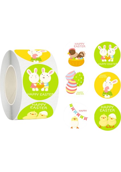 500PCS Sevimli Paskalya Çıkartmaları Zarflar Için Mühür Çıkartmaları Stil B Için Etiket Kırtasiyesi (Yurt Dışından)