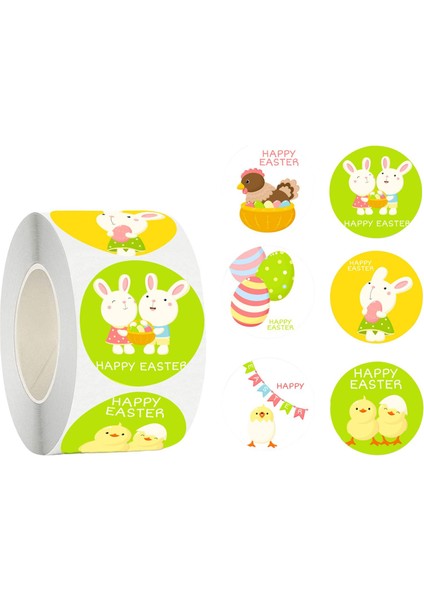 500PCS Sevimli Paskalya Çıkartmaları Zarflar Için Mühür Çıkartmaları Stil B Için Etiket Kırtasiyesi (Yurt Dışından)
