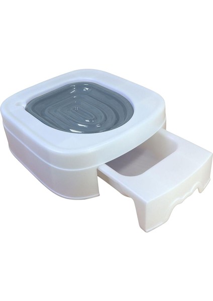 Urinal Koltuk Açık Çöp Kutusu Tepsisi Yatak Tuvalet Ped Kedi Tuvalet Eğitimi Gri (Yurt Dışından)