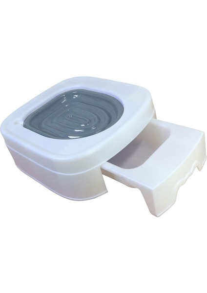 Urinal Koltuk Açık Çöp Kutusu Tepsisi Yatak Tuvalet Ped Kedi Tuvalet Eğitimi Gri (Yurt Dışından)
