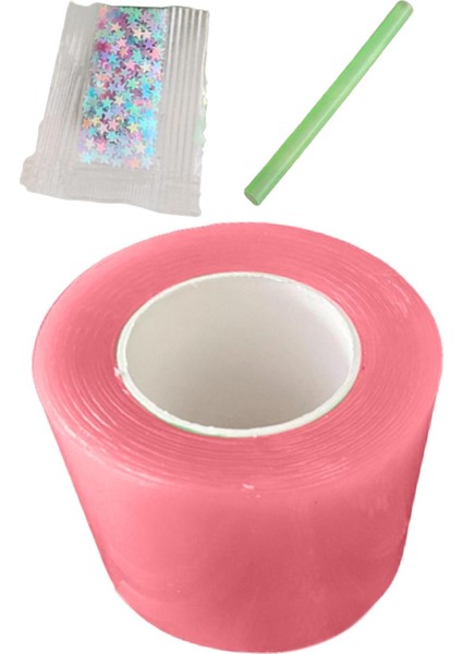 Nano Montaj Bant Poster Bandı Güçlü Yapıştırıcı Çıkarılabilir Bant Eğlenceli Haddeleme Bandı 1MMX4.5CMX1M Pembe (Yurt Dışından)