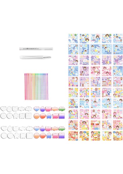 Guka Diy Kitleri Kart Etiketi Seti Küçük Malzemeler Kolye Çocuk Sanat ve Zanaat Kızları 132PCS (Yurt Dışından)