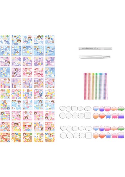 Guka Diy Kitleri Kart Etiketi Seti Küçük Malzemeler Kolye Çocuk Sanat ve Zanaat Kızları 132PCS (Yurt Dışından)