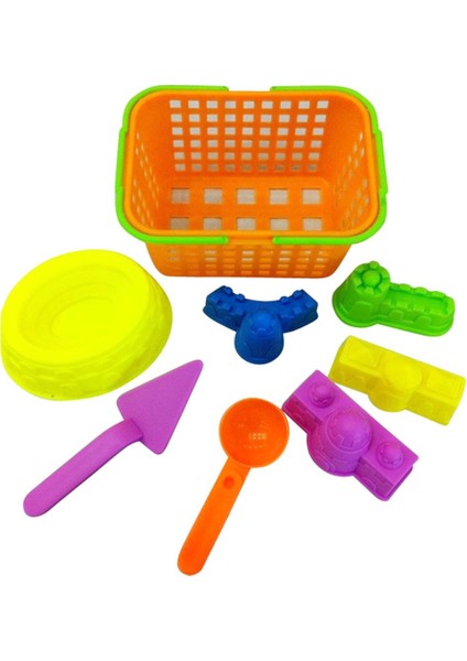 8 Adet Renkli Plastik Sepet Kale Kürek Sahil Plaj Oyuncak Set Açık Hava Eğlencesi (Yurt Dışından) fiyatları
