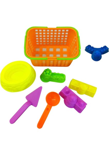 8 Adet Renkli Plastik Sepet Kale Kürek Sahil Plaj Oyuncak Set Açık Hava Eğlencesi (Yurt Dışından) fırsatları