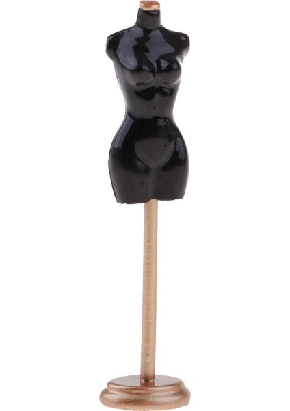 6x1/12 Ölçekli Bebek Evi Minyatür Manken Model Ekran Stand Dekor Siyah 6 Pcs (Yurt Dışından) modelleri