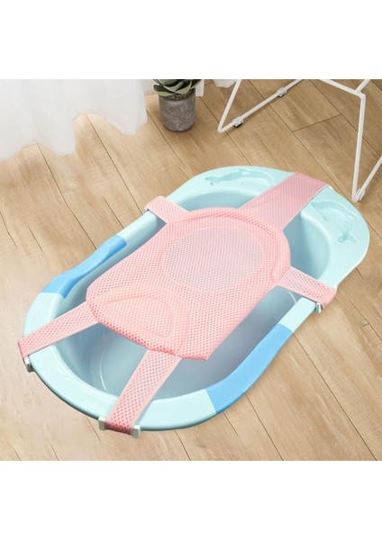 Anti Slip Bebek Banyosu Yastık Yastığı 0-18 Aylık Açık Pembe Için Ayarlanabilir Destek Mat (Yurt Dışından)