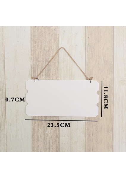5x Boş Ahşap Plak Bitmemiş Duvar Dekoru Boyama Yatay (Yurt Dışından)