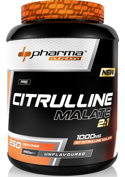 Nutrition %100 Pure L Citruline L Sitrulin Citrulin Citrulline Malate 250G - 250 Servis