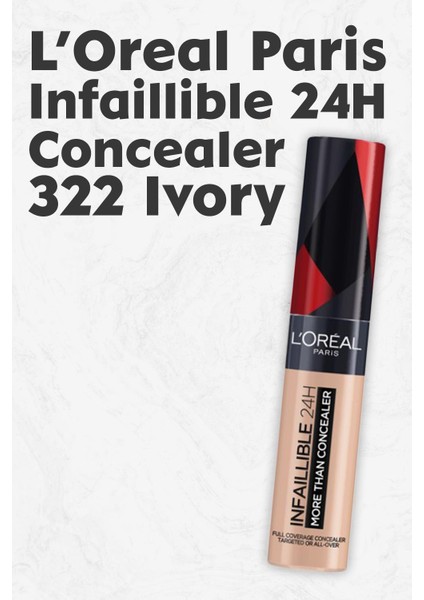 Loreal Paris Infaillible 24H More Than Concealer 322 Ivory