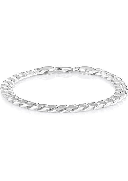 Gümüş Gurmet Erkek Zincir Bileklik