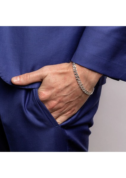 Gümüş Gurmet Erkek Zincir Bileklik fiyatları