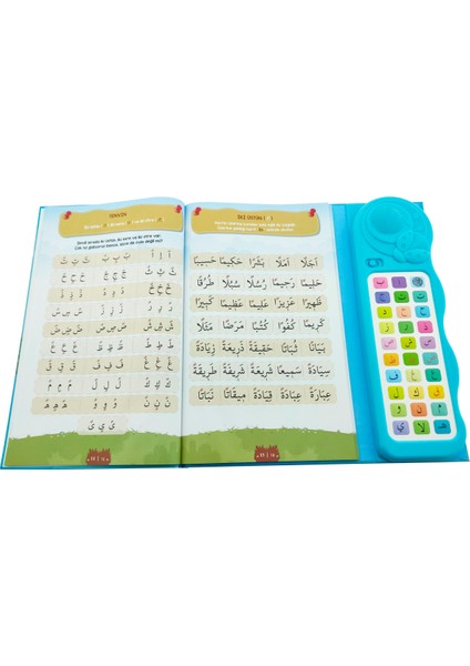 Sesli Elif Ba Kuranı Kerim Öğreten Cihaz Seti Kitaplı Mavi modelleri