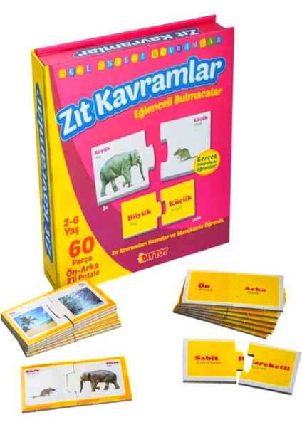 KS Games Zıt Kavramlar Puzzle Tamamlama Kartları