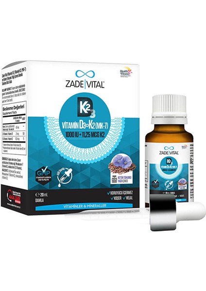 Vitamin D3 + K2 20 ml Damla fiyatları