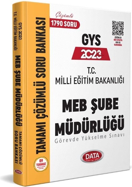 2023 Milli Eğitim Bakanlığı Şube Müdürlüğü Tamamı Çözümlü GYS Soru Bankası