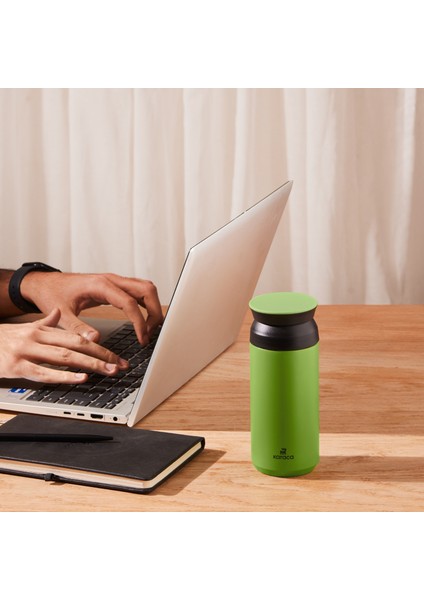 Rainbow Green Paslanmaz Çelik Termos 350 ml (8 Saate Kadar Sıcak/Soğuk Tutma)
