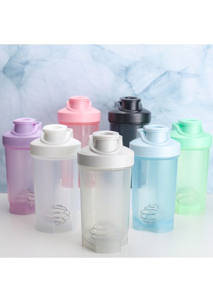 Shaker Kupası Spor Fitness Su Bardağı Saplı Flip Cover Kullanışlı Bardak Milkshake Bardak Açık Su Bardağı 500ML Beyaz (Yurt Dışından) fiyatları