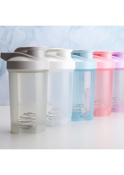 Shaker Kupası Spor Fitness Su Bardağı Saplı Flip Cover Kullanışlı Bardak Milkshake Bardak Açık Su Bardağı 500ML Beyaz (Yurt Dışından) modelleri