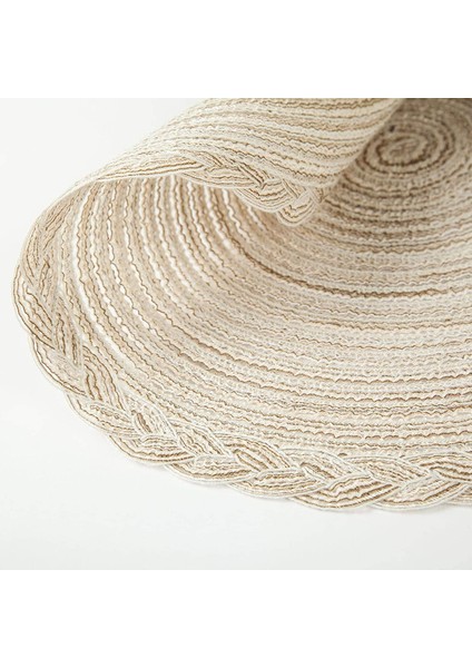 6'lı Dokuma Servis Altlığı Seti 38CM (Krem) (Yurt Dışından) fırsatları