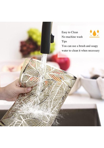 6 x 45X30CM Yaprak Desenli Servis Altlığı Seti (Altın) (Yurt Dışından) modelleri