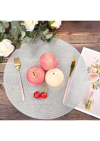 8'li Pvc Bardak Altlığı Seti (Gümüş) (Yurt Dışından) fırsatları