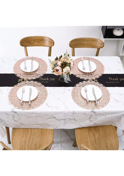 6'lı Yuvarlak Servis Altlığı Seti (Altın) (Yurt Dışından) modelleri