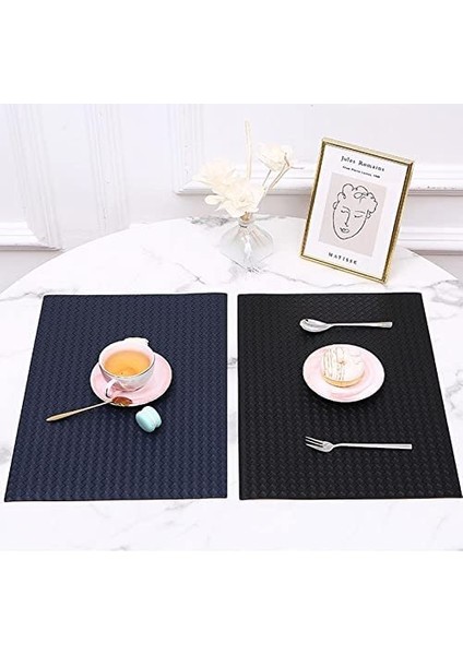 4'lü Yaratıcı Servis Altlığı Seti 43X30CM (Siyah) (Yurt Dışından) modelleri