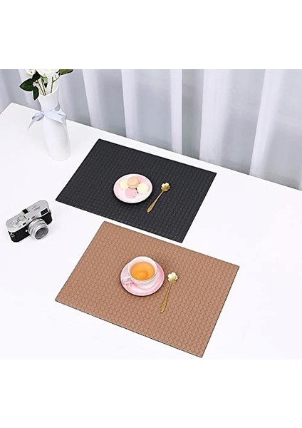 4'lü Yaratıcı Servis Altlığı Seti 43X30CM (Siyah) (Yurt Dışından) indirimleri