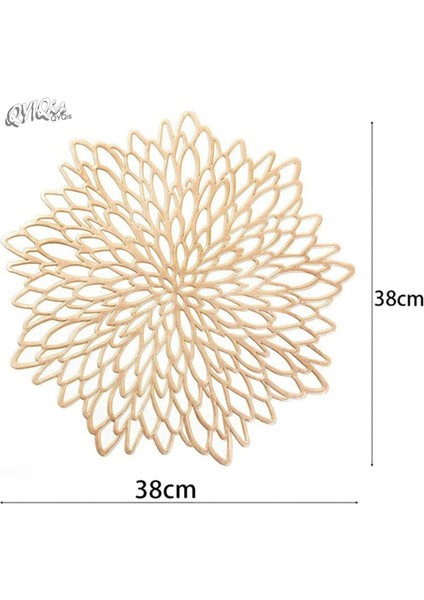 6x 38CM Altın Folyo Servis Altlıkları (Yurt Dışından) fiyatları