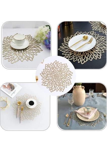 6x 38CM Altın Folyo Servis Altlıkları (Yurt Dışından) fırsatları