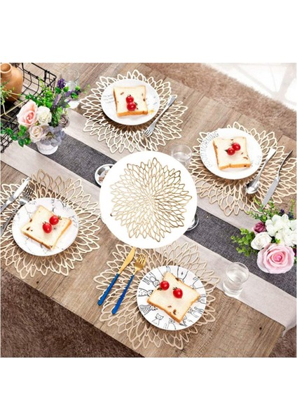 6x 38CM Altın Folyo Servis Altlıkları (Yurt Dışından) indirimleri