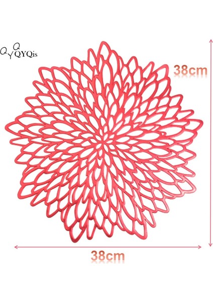 1x 38CM Kırmızı Folyo Servis Altlığı (Yurt Dışından) fiyatları