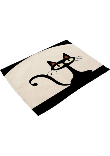 Siyah Kedili 6'lı Bardak Altlığı Seti 32X42CM (Yurt Dışından) indirimleri
