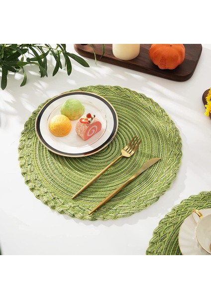 6'lı Dantel Bardak Altlığı Seti 38CM Yeşil (Yurt Dışından) fiyatları