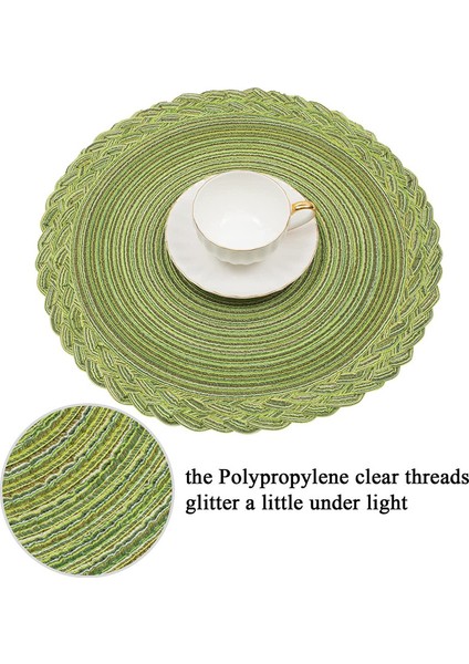 6'lı Dantel Bardak Altlığı Seti 38CM Yeşil (Yurt Dışından) fırsatları