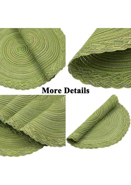 6'lı Dantel Bardak Altlığı Seti 38CM Yeşil (Yurt Dışından) indirimleri