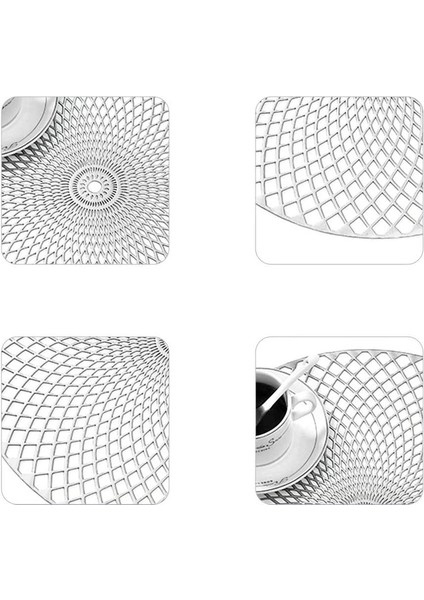 4'lü 38CM Gümüş Bardak Altlığı Seti (Yurt Dışından) modelleri