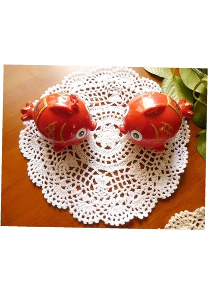 1 x 30CM El Tığ Işi Servis Altlığı (Beyaz) (Yurt Dışından) fiyatları