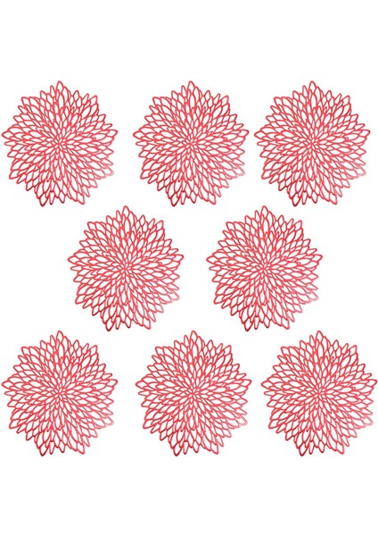 8 Isıya Dayanıklı Fincan Tabağı (Kırmızı) (Yurt Dışından)