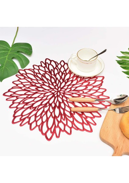 8 Isıya Dayanıklı Fincan Tabağı (Kırmızı) (Yurt Dışından) fırsatları