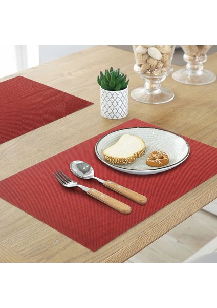 4'lü Yıkanabilir Bardak Altlığı Seti 45X30CM (Kırmızı) (Yurt Dışından) fiyatları