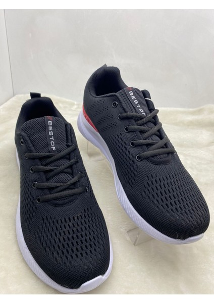 Çiğdem Memory Taban,hava Alabilen Siyah Erkek Spor Ayakkabı - Siyah Beyaz - 40 - ST02435-SİYAH Beyaz-40 modelleri