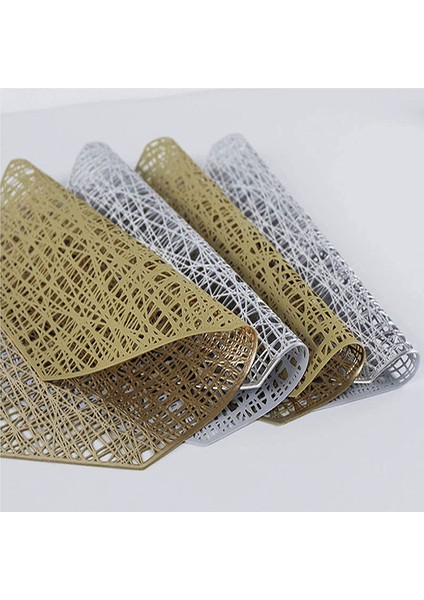 4x 38CM Kesilmiş Servis Altlıkları (Gümüş) (Yurt Dışından) fiyatları