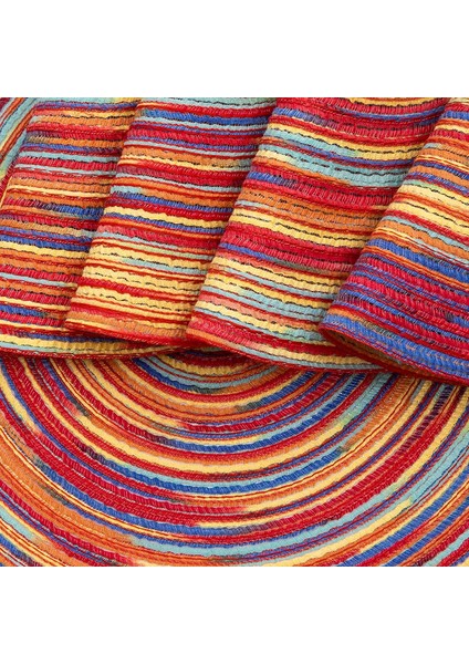 6'lı Gökkuşağı Bardak Altlığı Seti 38CM (Yurt Dışından) modelleri