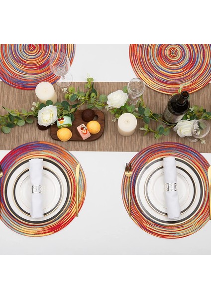 6'lı Gökkuşağı Bardak Altlığı Seti 38CM (Yurt Dışından) indirimleri