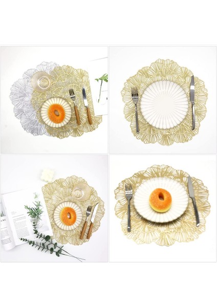 6 x 38CM Çiçek Dallı Bardak Altlığı (Altın) (Yurt Dışından) indirimleri