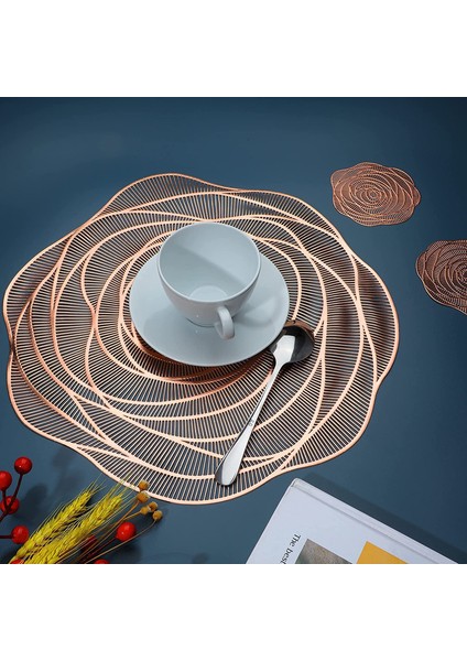 6'lı Güllü Servis Altlığı Seti (Gül) (Yurt Dışından) fiyatları