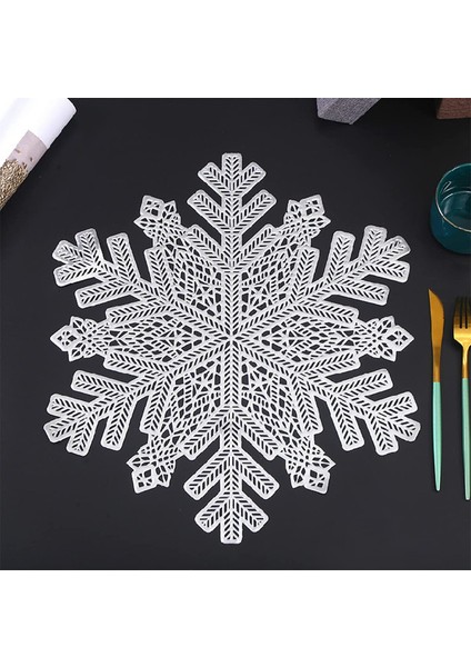 6 x 38CM Kar Tanesi Servis Altlıkları (Gümüş) (Yurt Dışından) indirimleri